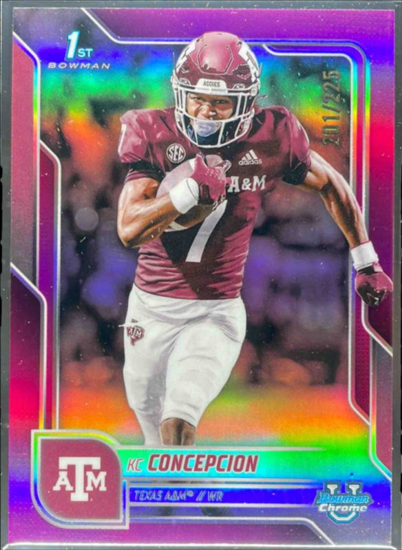 2025 Bowman Chrome University #91 Chrome Prospects - Fuchsia Refractor /225