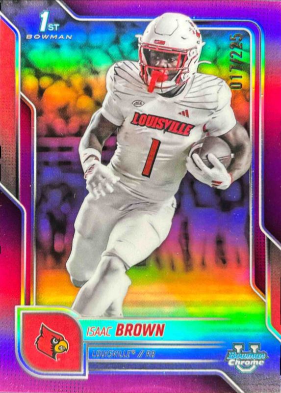 2025 Bowman Chrome University #32 Chrome Prospects - Fuchsia Refractor /225