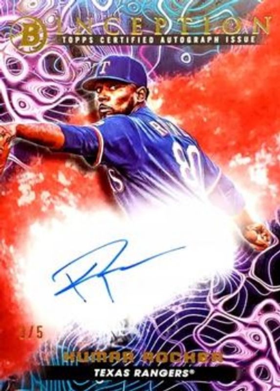 Kumar Rocker 2023 Bowman Inception #PPA-KR Primordial Prospects Autographs - Red Foil /5 RAW
