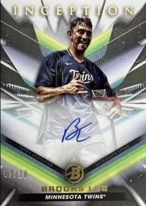 Brooks Lee 2023 Bowman Inception #SPIA-BL Short Print Inception Autographs /10 RAW