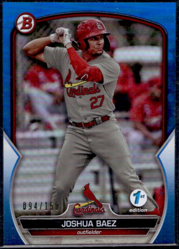 Joshua Baez 2023 Bowman 1st Edition #BPPF-127 Blue Foil /150 RAW