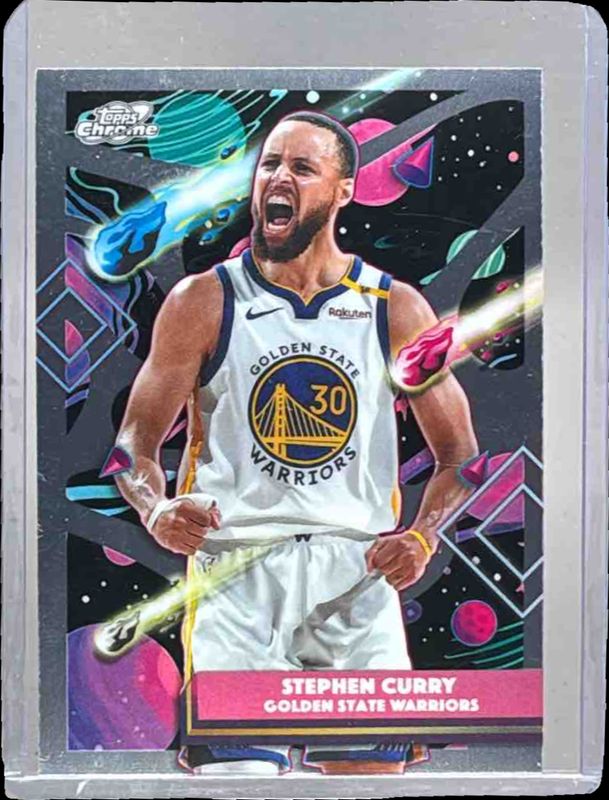 Stephen Curry 2025 Topps Chrome Cosmic #18 Base Price Guide