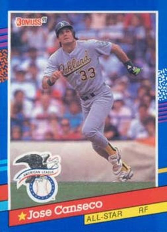 Jose Canseco 1991 Donruss #50 Base RAW