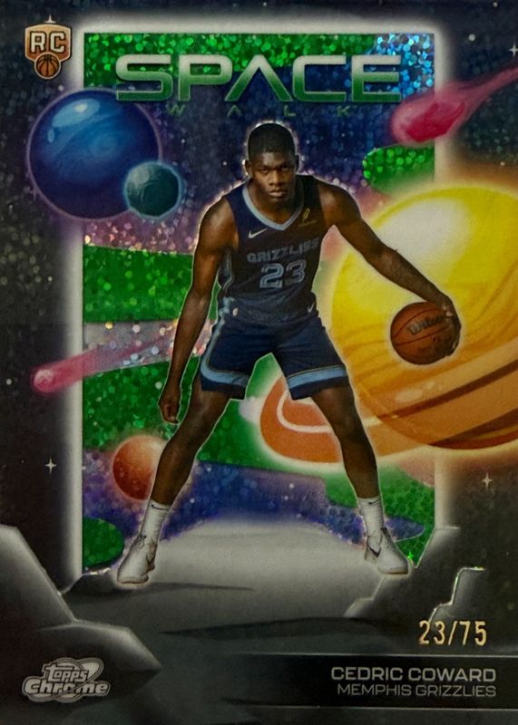 2025 Topps Chrome Cosmic #7 Green Space Dust Refractor /75