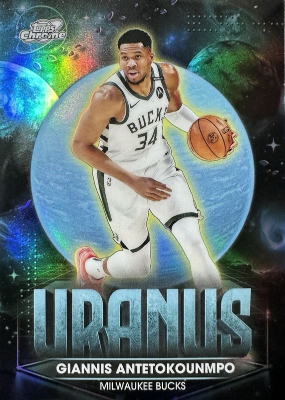 2025 Topps Chrome Cosmic #PPU-4 Planetary Pursuit - Uranus