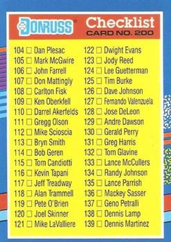1991 Donruss #200 Base