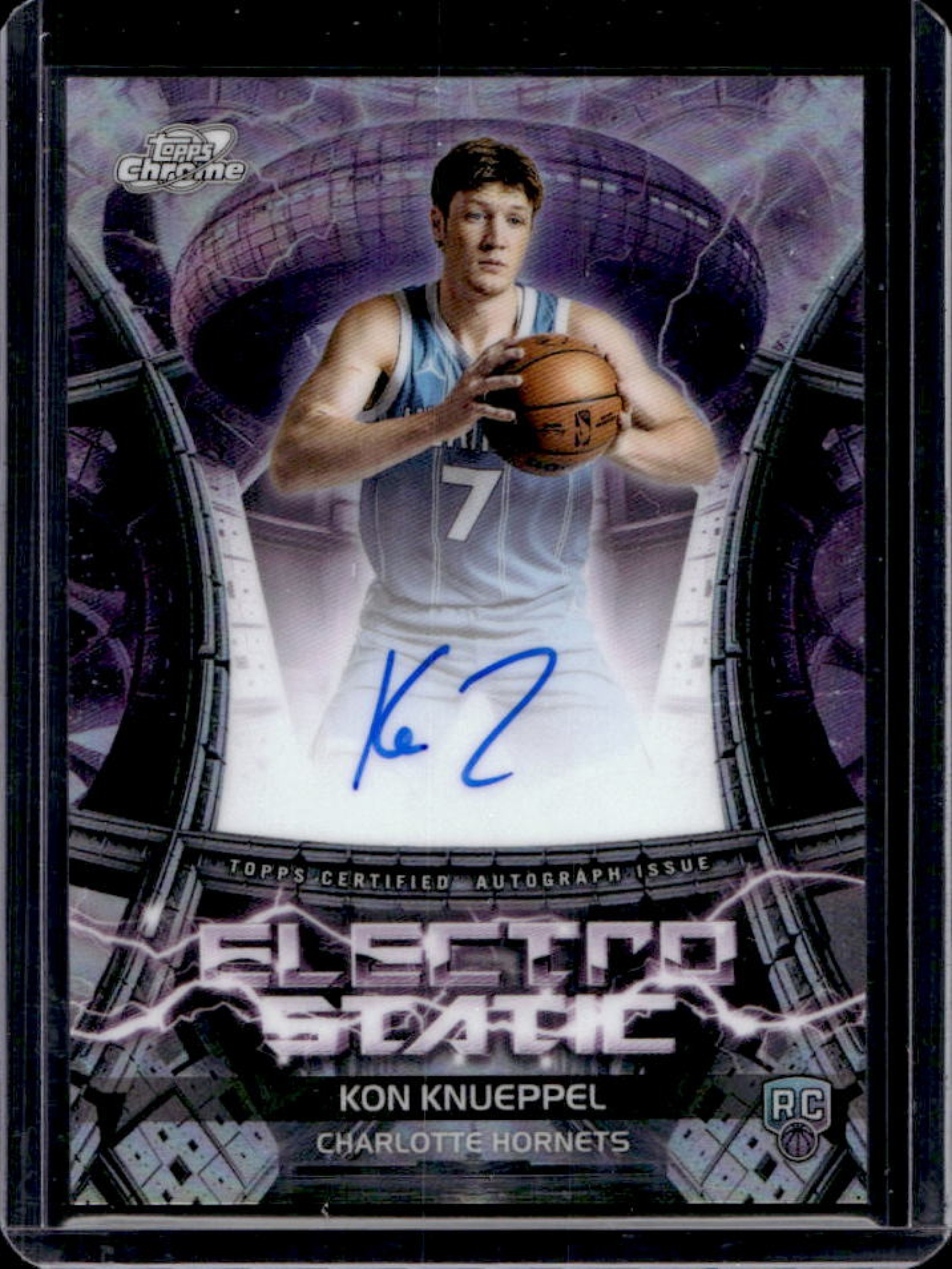 Kon Knueppel 2025 Topps Chrome Cosmic #ESS-KK Electro Static
