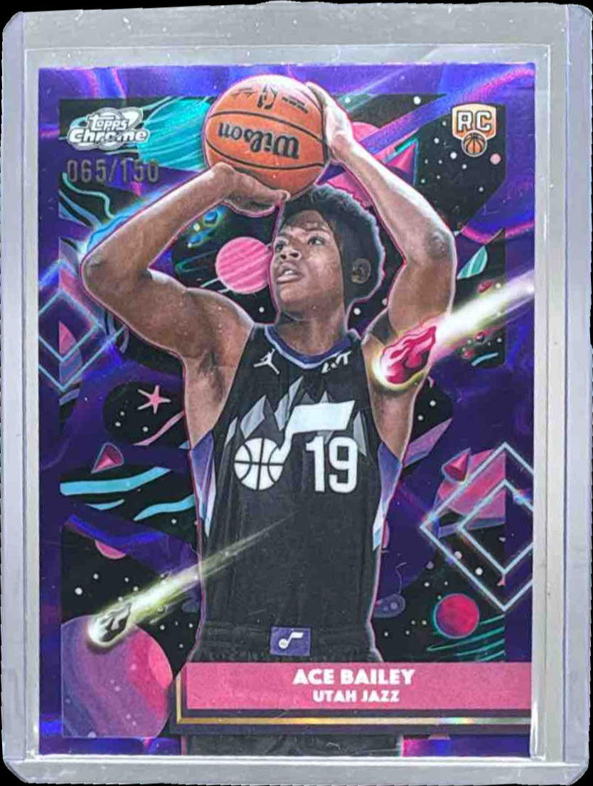 Ace Bailey 2025 Topps Cosmic Chrome #171 Purple Nebula Refractor