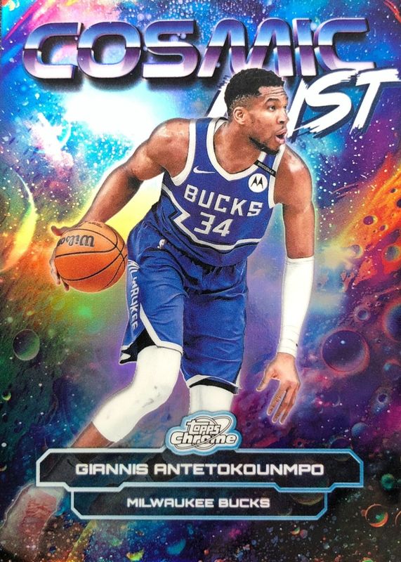 Giannis Antetokounmpo 2025 Topps Chrome Cosmic #CD-5 Cosmic Dust 