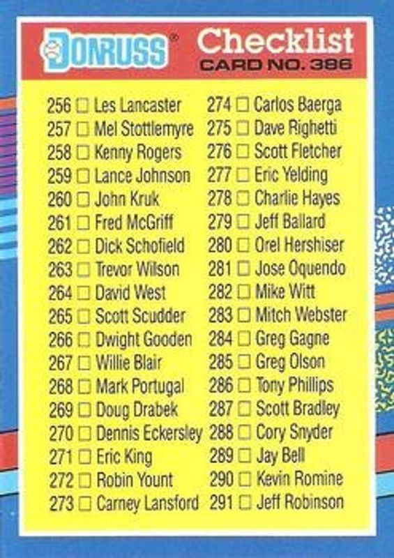 1991 Donruss #386 Base