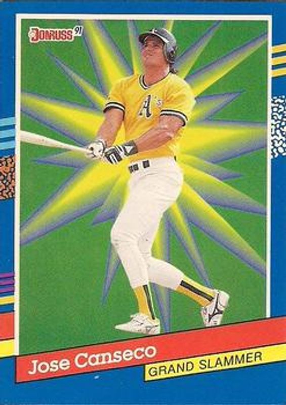 Jose Canseco 1991 Donruss #4f Grand Slammers RAW