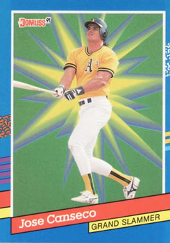 Jose Canseco 1991 Donruss #4a Grand Slammers RAW