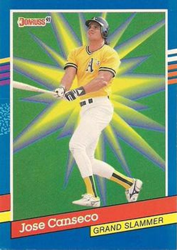 Jose Canseco 1991 Donruss #4c Grand Slammers RAW