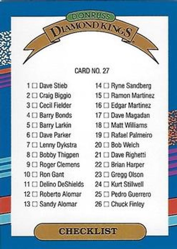 1991 Donruss #27c Base