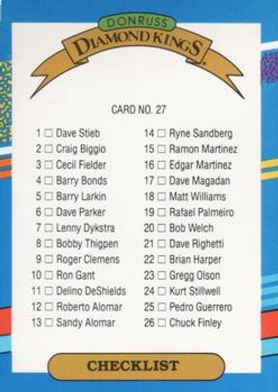 1991 Donruss #27a Base