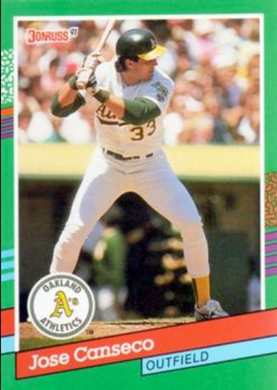 Jose Canseco 1991 Donruss #536 Base RAW