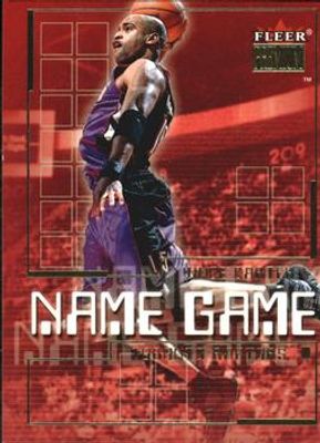 2000 Fleer Premium #1-NG Name Game