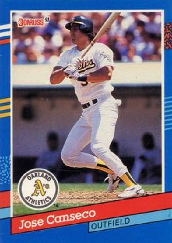 Jose Canseco 1991 Donruss #11 Previews RAW