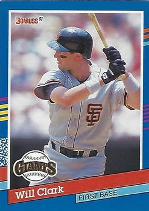 Will Clark 1991 Donruss #86c Base RAW