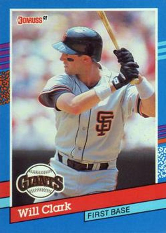 Will Clark 1991 Donruss #86a Base RAW