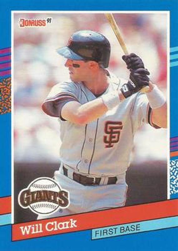 Will Clark 1991 Donruss #86b Base RAW