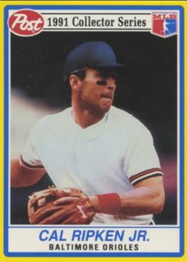 Cal Ripken, Jr. 1991 Post #19 Base Price Guide - Sports Card Investor