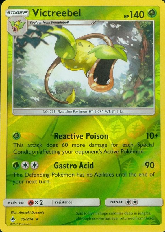 2019 Sun & Moon: Unbroken Bonds #015/214 Reverse Holo
