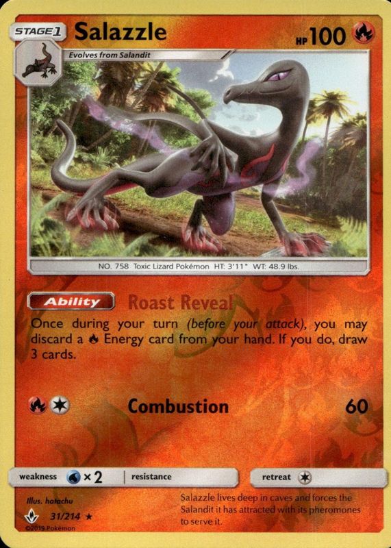 2019 Sun & Moon: Unbroken Bonds #031/214 Reverse Holo