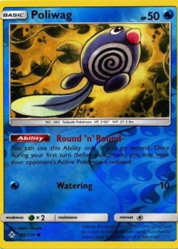 2019 Sun & Moon: Unbroken Bonds #036/214 Reverse Holo