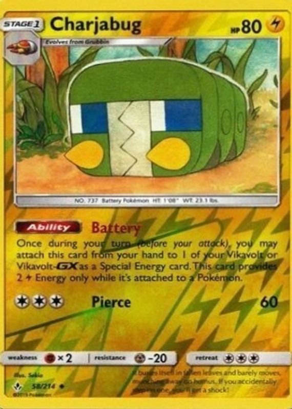 2019 Sun & Moon: Unbroken Bonds #058/214 Reverse Holo