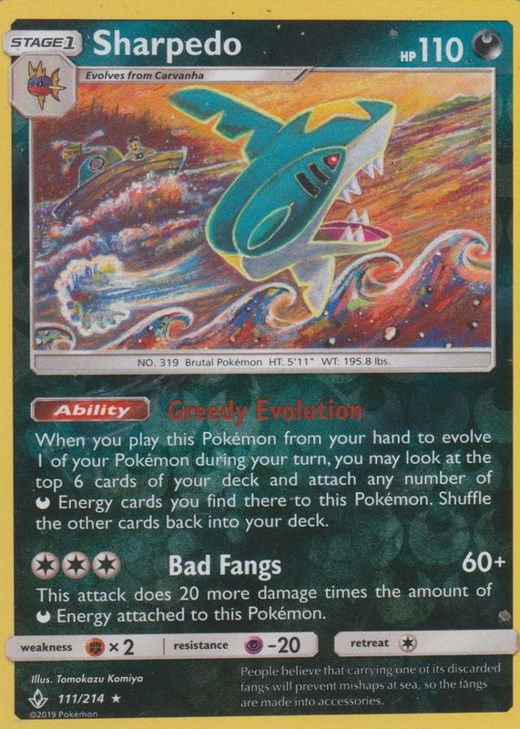 2019 Sun & Moon: Unbroken Bonds #111/214 Reverse Holo