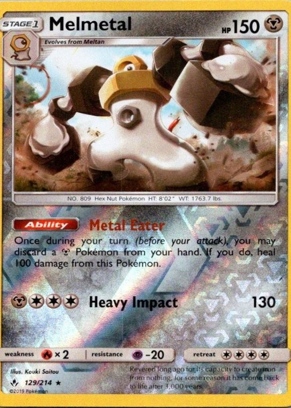 2019 Sun & Moon: Unbroken Bonds #129/214 Reverse Holo