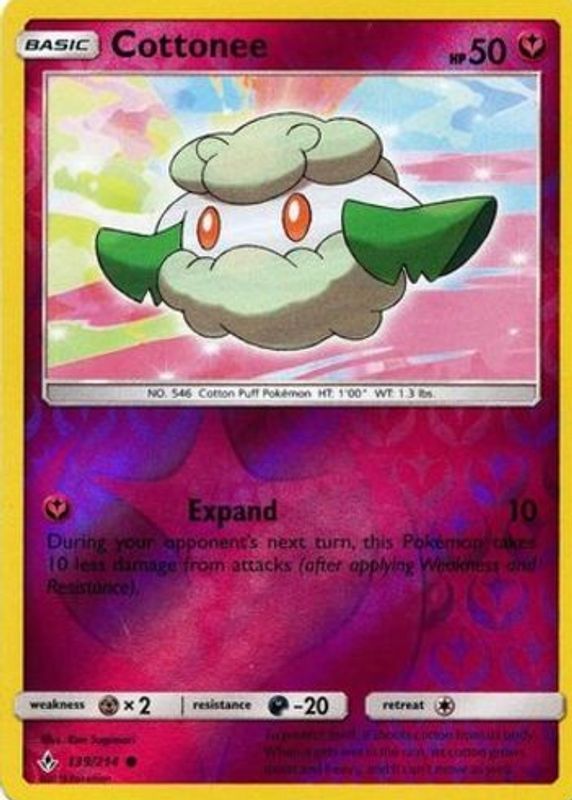 2019 Sun & Moon: Unbroken Bonds #139/214 Reverse Holo