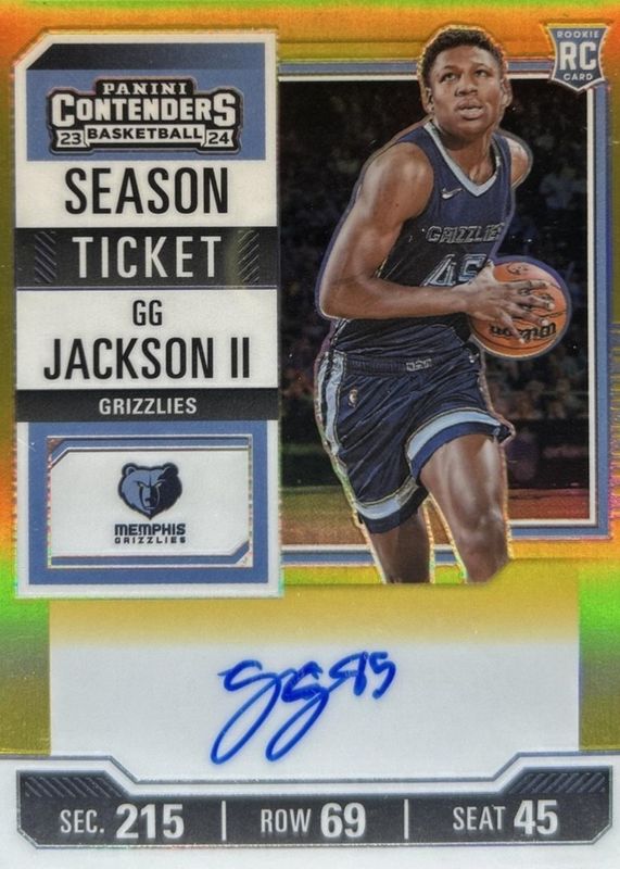 GG Jackson II 2023 Contenders #127 Rookie Ticket Auto - Premium 