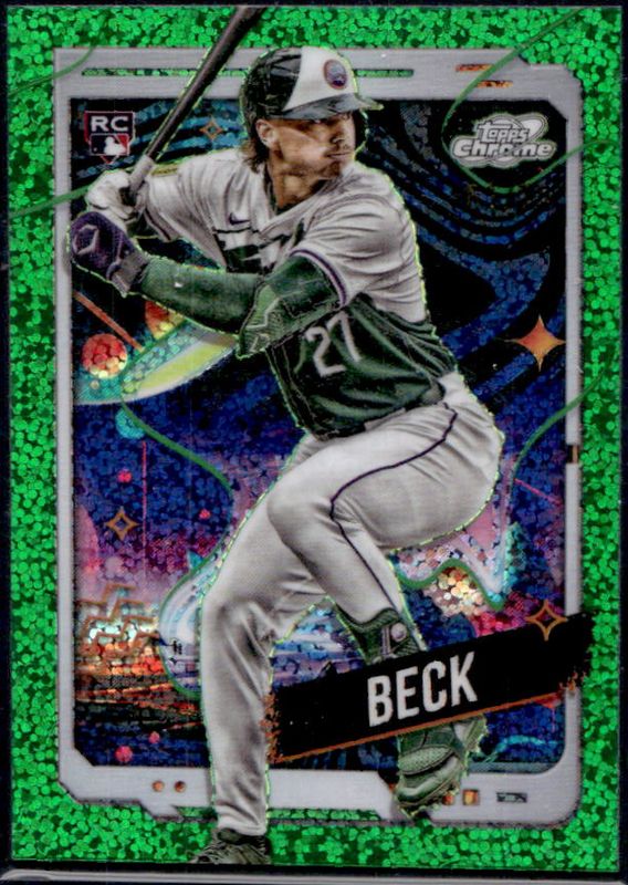 2024 Topps Chrome Cosmic #180 Green Space Dust Refractor /75