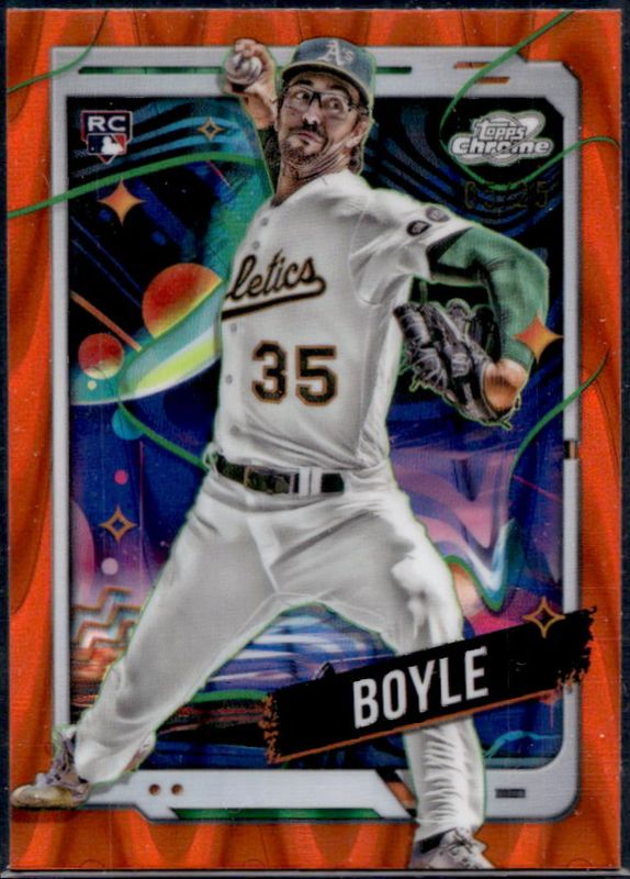 2024 Topps Chrome Cosmic #191 Orange Galactic Refractor /25