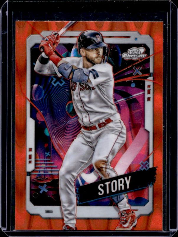 2024 Topps Chrome Cosmic #148 Orange Galactic Refractor /25