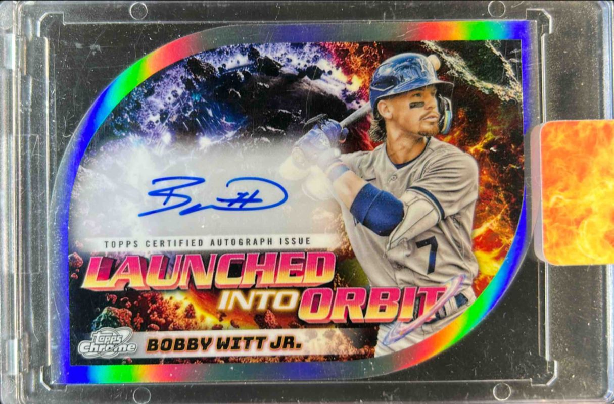 Bobby Witt Jr. 2024 Topps Chrome Cosmic #LIOA-BWJ Launched Into 