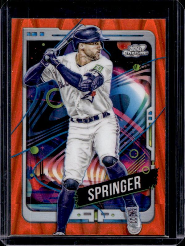 2024 Topps Chrome Cosmic #122 Orange Galactic Refractor /25