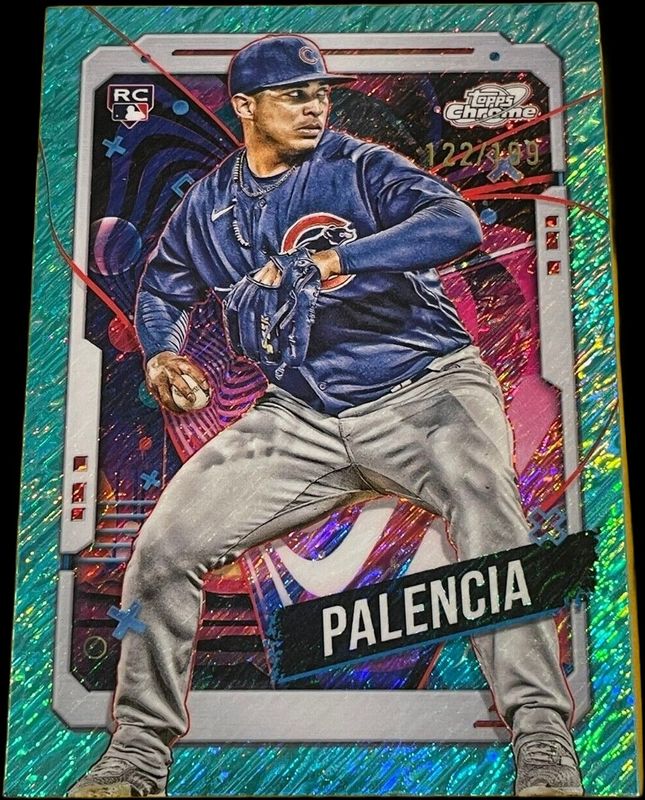2024 Topps Chrome Cosmic #129 Aqua Equinox Refractor /199