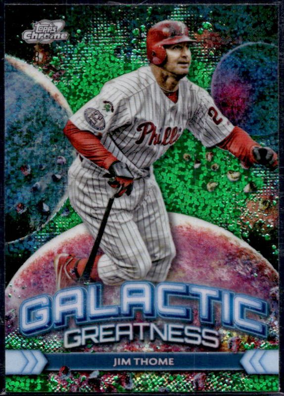 2024 Topps Chrome Cosmic #GG-3 Galactic Greatness - Green Space Dust Refractor /75