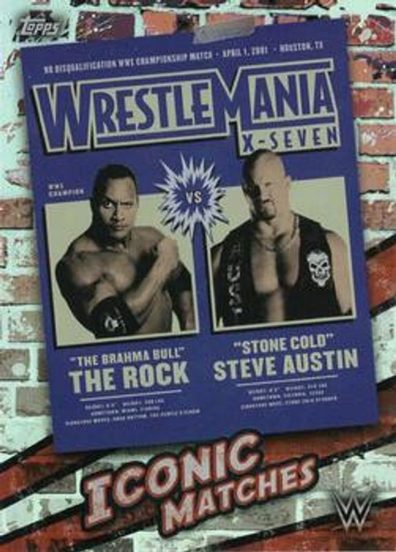2021 Topps WWE Superstars #MA7 Iconic Matches