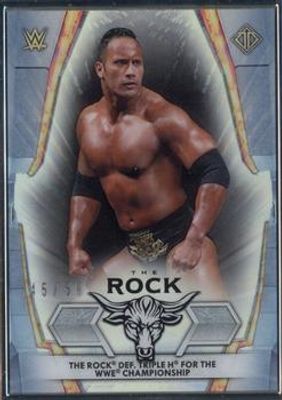 2021 Topps WWE Transcendent #DJ-9 WWE Legends Tribute Set The Rock /50