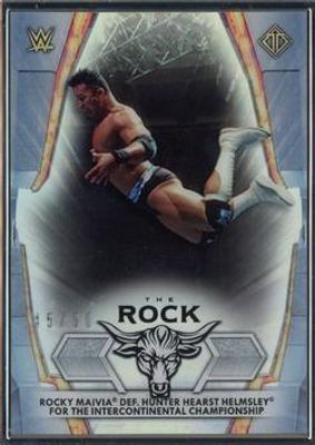 2021 Topps WWE Transcendent #DJ-2 WWE Legends Tribute Set The Rock /50