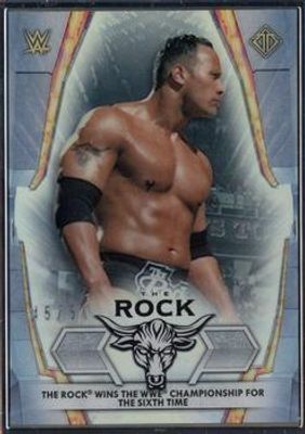 2021 Topps WWE Transcendent #DJ-11 WWE Legends Tribute Set The Rock /50