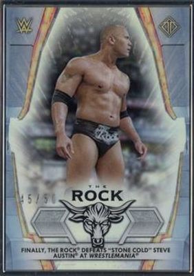 2021 Topps WWE Transcendent #DJ-18 WWE Legends Tribute Set The Rock /50