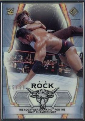 2021 Topps WWE Transcendent #DJ-4 WWE Legends Tribute Set The Rock /50