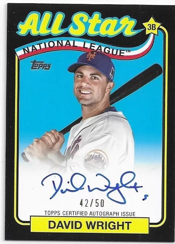 2024 Topps #89ASA-DWR 1989 Topps Baseball 35th Anniversary All Star Autographs - Black /50