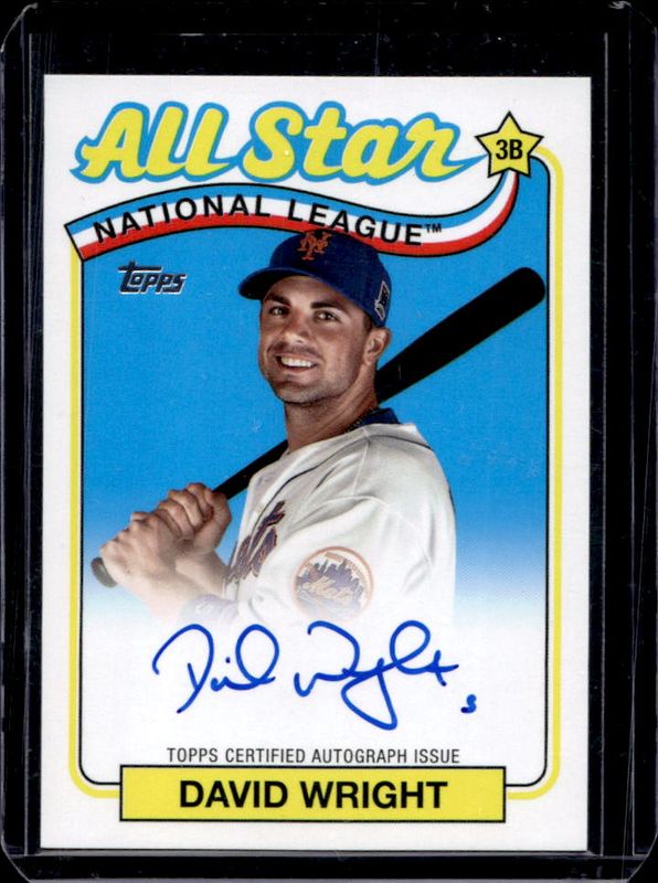 2024 Topps #89ASA-DWR 1989 Topps Baseball 35th Anniversary All Star Autographs