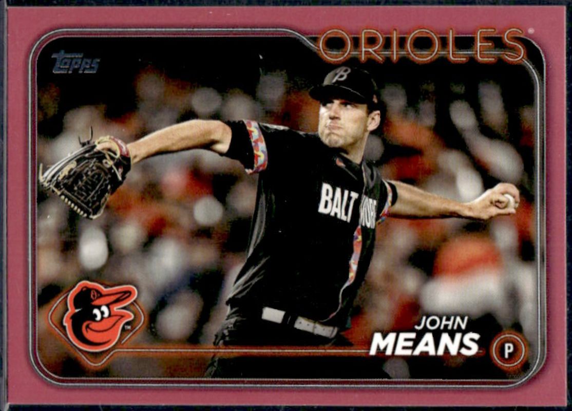 2024 Topps #457 Mother's Day Hot Pink /50